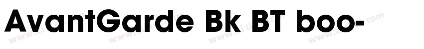 AvantGarde Bk BT boo字体转换